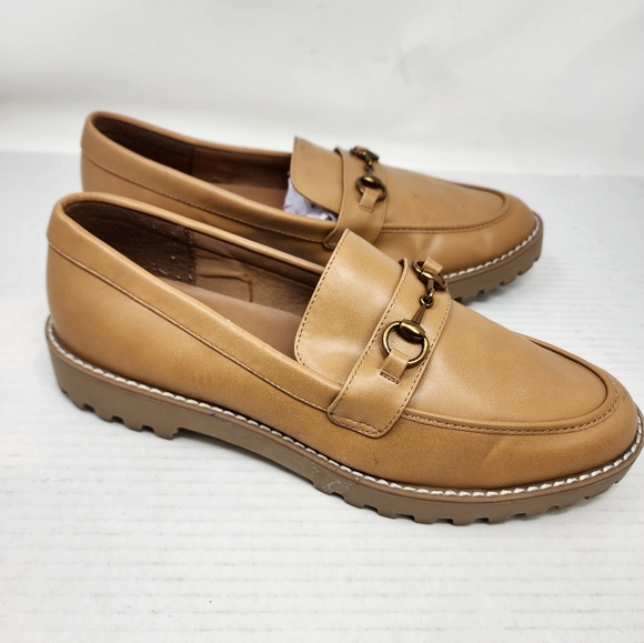 A New Day Brown Tan Loafers Flats Size 10 - Picture 5 of 7